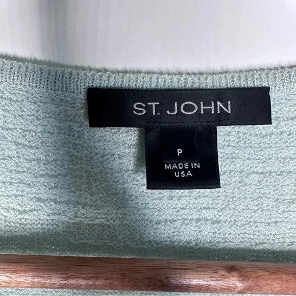 ST. JOHN Short Sleeve Embellished Sweater - Picture 6 of 11